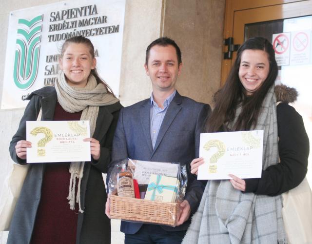 Első díj a IV. Venczel József Társadalomtudományi Vetélkedőn